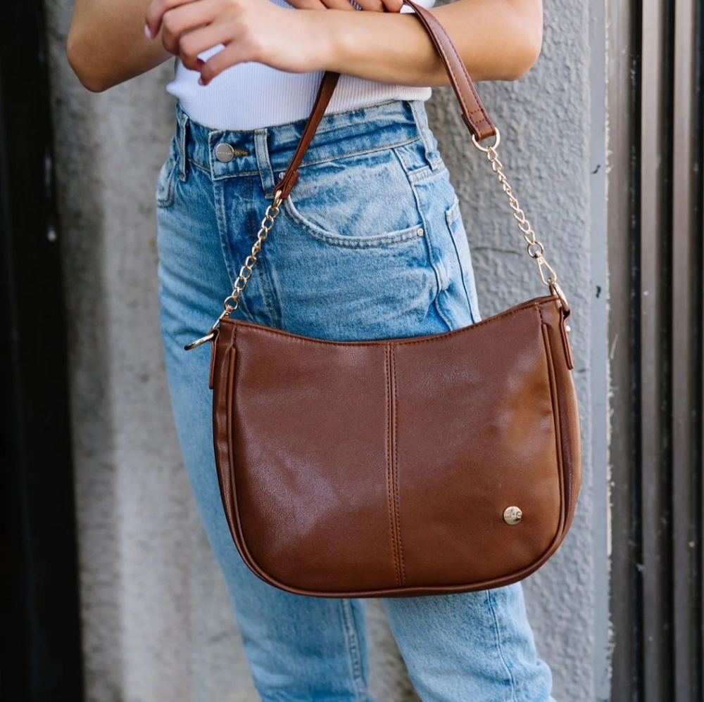 Modern + Chic Marissa Saddle Crossbody Bag